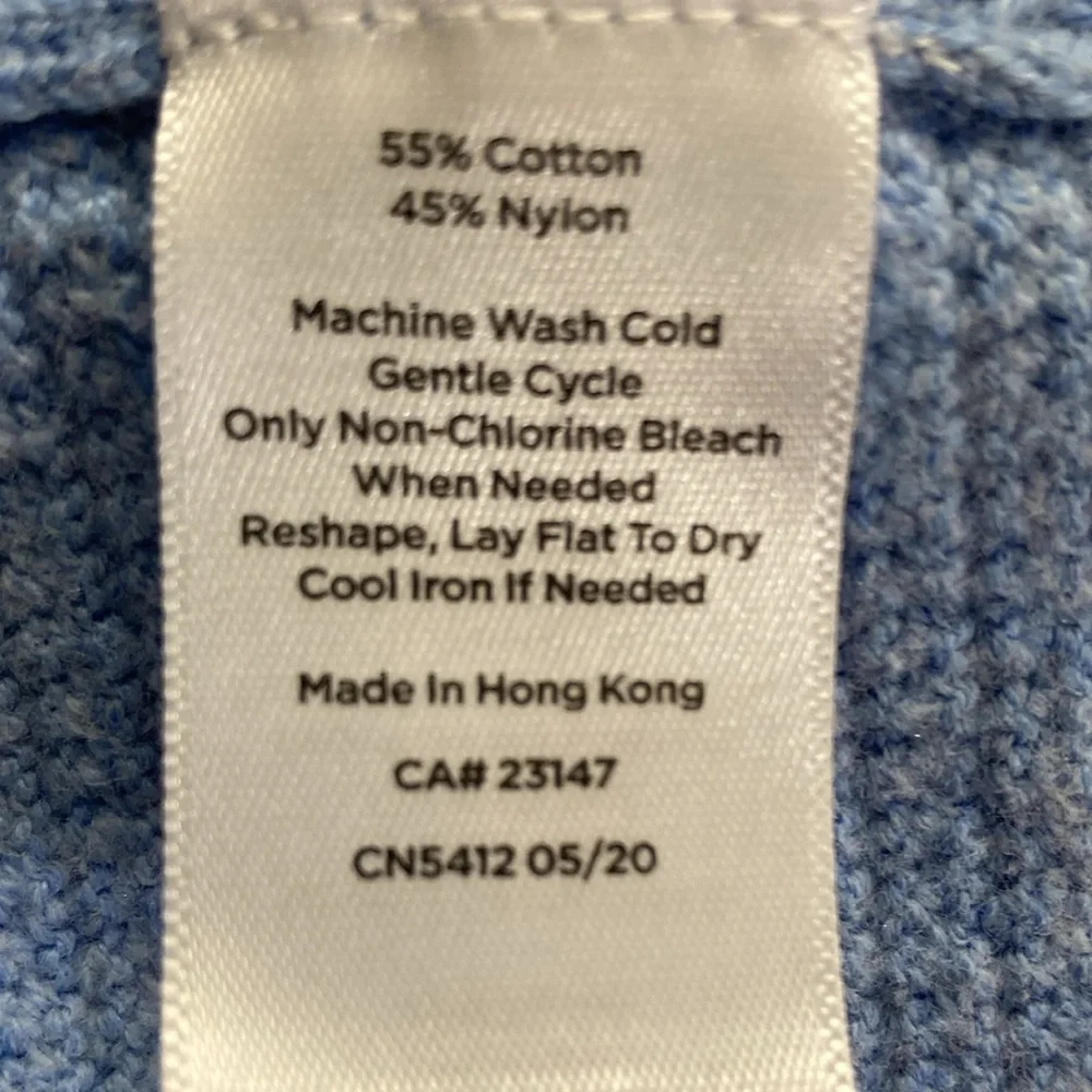Talbots Mid Length Close Knit Open Front Cotton Blend Sweater/Coat Size Sp